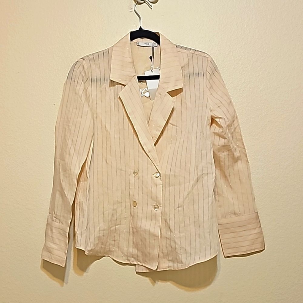 MANGO Sonia Double Breasted Lightweight‎ Blazer xs